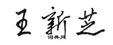 骆恒光王新芝行书个性签名怎么写