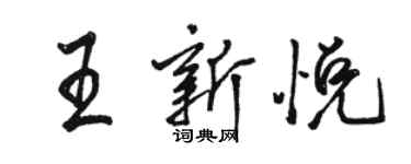 骆恒光王新悦行书个性签名怎么写