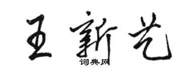 骆恒光王新艺行书个性签名怎么写