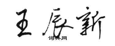 骆恒光王辰新行书个性签名怎么写