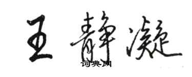 骆恒光王静凝行书个性签名怎么写