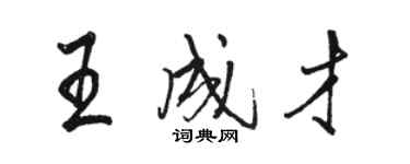 骆恒光王成才行书个性签名怎么写