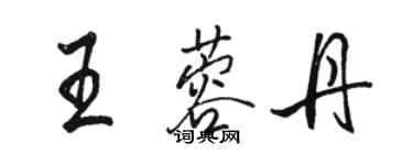骆恒光王蓉丹行书个性签名怎么写