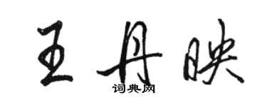 骆恒光王丹映行书个性签名怎么写