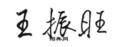 骆恒光王振旺行书个性签名怎么写