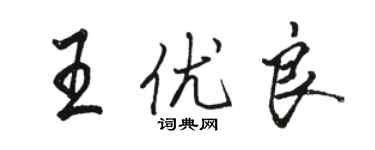 骆恒光王优良行书个性签名怎么写