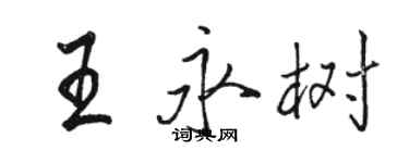 骆恒光王永树行书个性签名怎么写