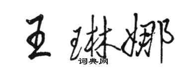 骆恒光王琳娜行书个性签名怎么写