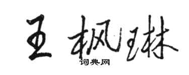 骆恒光王枫琳行书个性签名怎么写