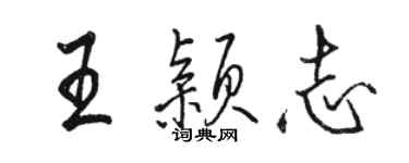 骆恒光王颖志行书个性签名怎么写