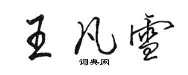 骆恒光王凡雪行书个性签名怎么写