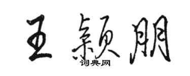 骆恒光王颖朋行书个性签名怎么写