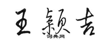 骆恒光王颖吉行书个性签名怎么写