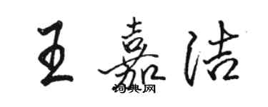 骆恒光王嘉洁行书个性签名怎么写
