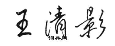 骆恒光王清影行书个性签名怎么写