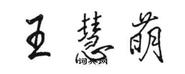 骆恒光王慧萌行书个性签名怎么写