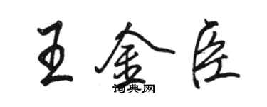 骆恒光王金臣行书个性签名怎么写