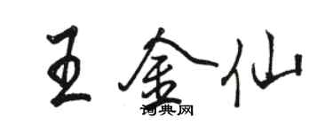 骆恒光王金仙行书个性签名怎么写