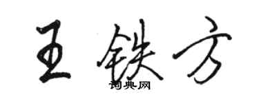骆恒光王铁方行书个性签名怎么写
