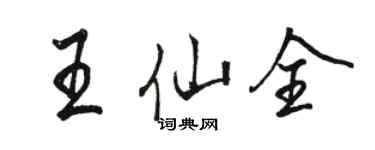 骆恒光王仙全行书个性签名怎么写