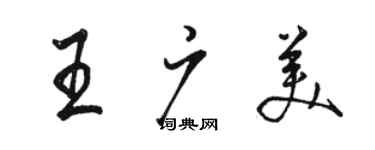 骆恒光王广美行书个性签名怎么写