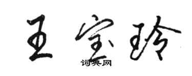 骆恒光王宝玲行书个性签名怎么写