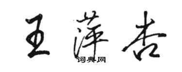 骆恒光王萍杏行书个性签名怎么写