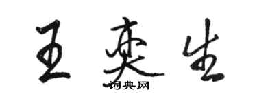 骆恒光王奕生行书个性签名怎么写