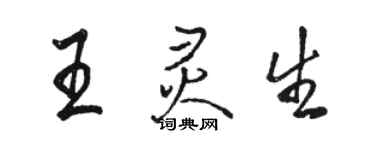 骆恒光王灵生行书个性签名怎么写