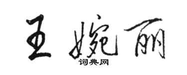 骆恒光王婉丽行书个性签名怎么写