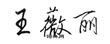 骆恒光王薇丽行书个性签名怎么写