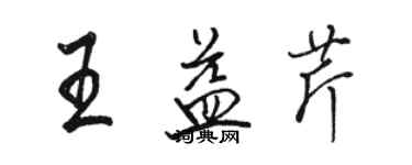 骆恒光王益芹行书个性签名怎么写