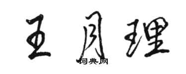 骆恒光王月理行书个性签名怎么写