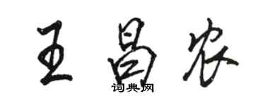 骆恒光王昌农行书个性签名怎么写