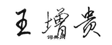 骆恒光王增贵行书个性签名怎么写