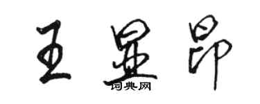 骆恒光王显昂行书个性签名怎么写