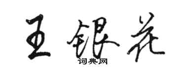 骆恒光王银花行书个性签名怎么写