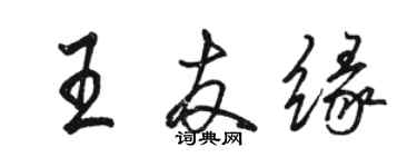 骆恒光王友缘行书个性签名怎么写