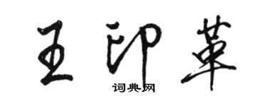 骆恒光王印革行书个性签名怎么写