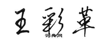 骆恒光王彩革行书个性签名怎么写