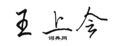 骆恒光王上会行书个性签名怎么写