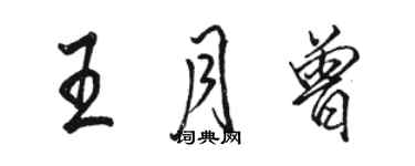 骆恒光王月曾行书个性签名怎么写