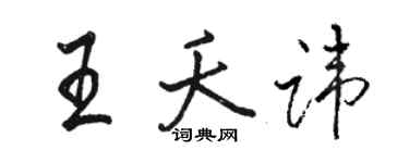 骆恒光王夭讳行书个性签名怎么写