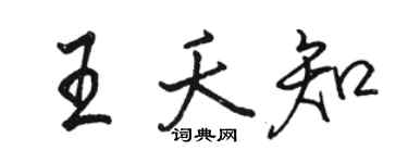 骆恒光王夭知行书个性签名怎么写