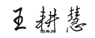 骆恒光王耕慧行书个性签名怎么写