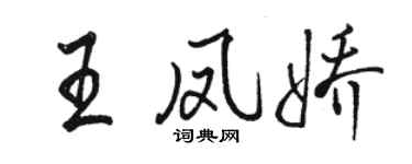 骆恒光王凤娇行书个性签名怎么写