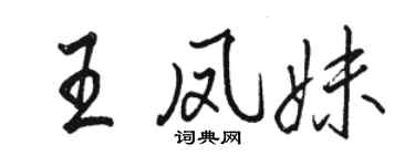 骆恒光王凤妹行书个性签名怎么写