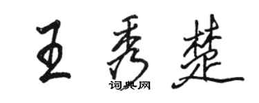 骆恒光王秀楚行书个性签名怎么写