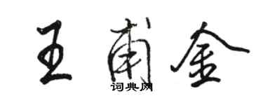 骆恒光王甫金行书个性签名怎么写