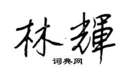 王正良林辉行书个性签名怎么写